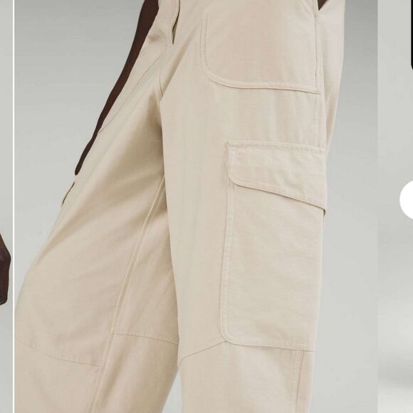 Lululemon Light Utilitech Cargo Pocket High-Rise Pant in Natural Ivory Size 24 - Picture 5 of 12